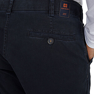 Club of Comfort | Chinos Flat Front | Baumwoll-Gabardine | Dunkelblau