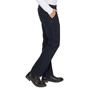 Club of Comfort | Chinos Flat Front | Baumwoll-Gabardine | Dunkelblau