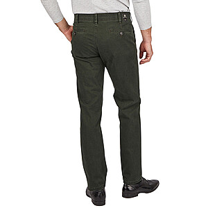 Club of Comfort | Chinos Flat Front | Baumwoll-Gabardine | Oliv