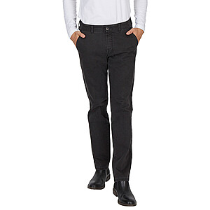 Club of Comfort | Chinos Flat Front | Baumwoll-Gabardine | Anthrazit