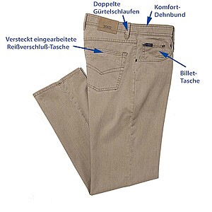 Leichte Sommerjeans - elastische Baumwolle | Farbe flechte