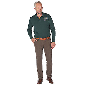 Club of Comfort | High-Stretch-Baumwoll-Hose mit ThermoLite-Futter | Oliv