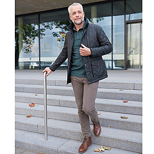 Club of Comfort | High-Stretch-Baumwoll-Hose mit ThermoLite-Futter | Oliv