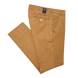 Club of Comfort | Baumwollhose High-Stretch Sommerleicht | Farbe Camel