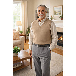 B�gelfreie pflegeleichte Allround Hose | Dehnbund mit elastischem G�rtel | Farbe grau