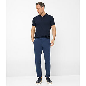 Eurex | Flat-Front-Hose | Regular Fit  Kurzleib Modell | Blau