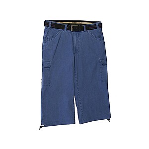 Aubi | Elastische Capri Cargo Bermuda | Farbe blau