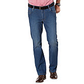 5-pocket Elastic Kurzleib Jeans | Farbe blue
