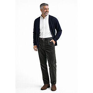 Aubi | Hose aus Trenkercord | Mit Dehnbund | Farbe grau