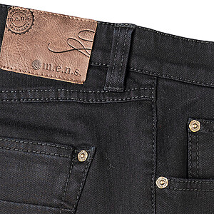 m.e.n.s. (mobil elasto) | Ausstatterjeans | 5 pocket Form | Schwarz