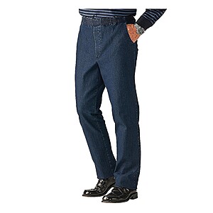 Luigi Morini | Bequeme Jeans Schlupfhose | Farbe blau