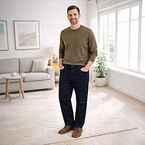 Sportliche Baumwollhose Swing-Pocket Farbe dunkelblau