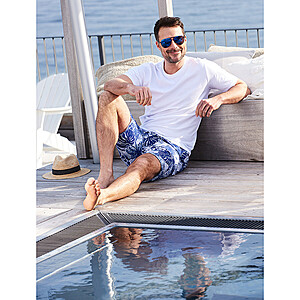 Bermuda Shorts | Blau Streifen