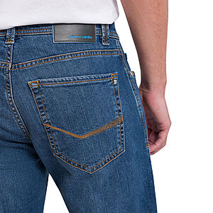 Pierre Cardin | 5-pocket-Jeans | Stone washed | Lyon tapered | Ocean Blue