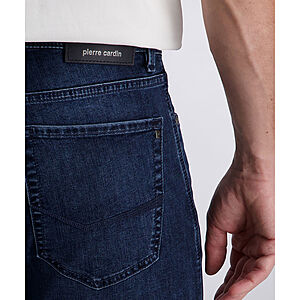 Pierre Cardin | 5-pocket-Jeans | Stone washed | Lyon tapered | Dark Blue Used