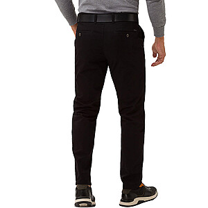 Eurex bei Brax | Flat-Front-Chino (Hose ohne Bundfalten) | Pima Cotton | Kurzleib Modell | Schwarz