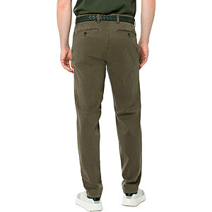 Eurex bei Brax | Flat-Front-Chino (Hose ohne Bundfalten) | Pima Cotton | Kurzleib Modell | Oliv