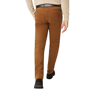 Eurex bei Brax | Flat-Front-Chino (Hose ohne Bundfalten) | Pima Cotton | Kurzleib Modell | Braun
