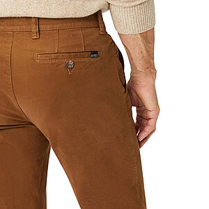 Eurex bei Brax | Flat-Front-Chino (Hose ohne Bundfalten) | Pima Cotton | Kurzleib Modell | Braun
