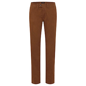Eurex bei Brax | Flat-Front-Chino (Hose ohne Bundfalten) | Pima Cotton | Kurzleib Modell | Braun