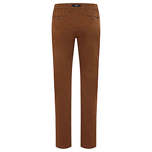 Eurex bei Brax | Flat-Front-Chino (Hose ohne Bundfalten) | Pima Cotton | Kurzleib Modell | Braun