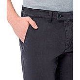 Eurex bei Brax | Flat-Front-Chino (Hose ohne Bundfalten) | Pima Cotton | Kurzleib Modell | Anthrazit