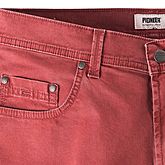   Pionier | Baumwoll 5-Pocket Bermuda | Mit kurzer Leibhöhe | Farbe Rot