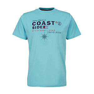 BRIGG | Elastisches T-Shirt | Coast Side | Rundhals | Aqua