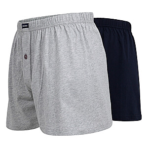 ceceba | Herren Boxershort | Baumwolle | 2er Pack | 1 grau 1 marine