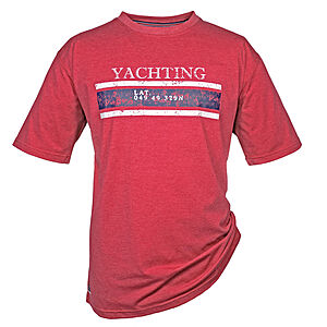 BRIGG | Pflegeleichtes T-Shirt | Print Yachting | Rot