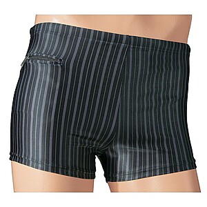 Elemar | Badehose | Farbe schwarz/grau gestreift