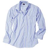 Button Down Hemd Bügelfrei | Farbe blau Karo
