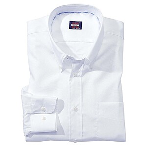 Button Down Hemd Bgelfrei | Farbe wei