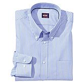 Button Down Hemd Bügelfrei | Farbe blau Streifen