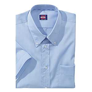 Button Down Kragen | Hemd Kurzarm | Farbe blau