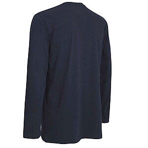 Ceceba | Langarm-Shirt | Baumwolle | V-Ausschnitt | Marine