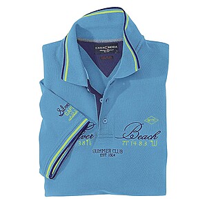 Casa Moda Baumwoll Pique Polo Farbe aqua