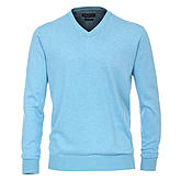   Casa Moda | Baumwoll-Pullover | V-Ausschnitt | Pima Cotton | Farbe hellblau