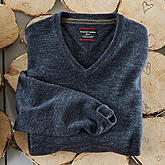 Casa Moda | Freizeit Pullover mit V-Ausschnitt | Farbe marine blau
