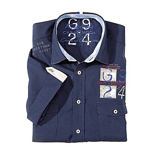 Casa Moda Halbarm Sommerhemd Farbe marine