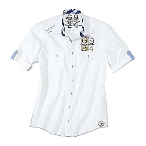 Casa Moda Halbarm Sommerhemd Farbe wei