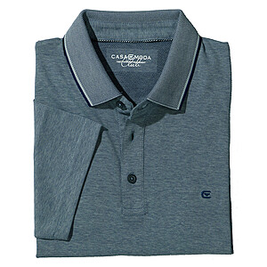 Casa Moda | Polo Pique Shirt | Pflegeleicht + Bgelfrei | Hellblau