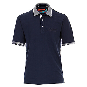 Casa Moda | Polo Shirt Knopfleiste |  Baumwolle mit modischem Druck | Marine