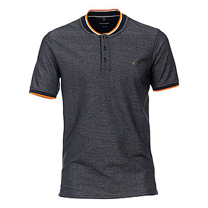 Casa Moda | Polo-Shirt mit College-Kragen | Pflegeleichte Baumwolle | Jeansblau