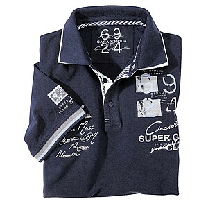 Casa Moda Polohemd Farbe marine