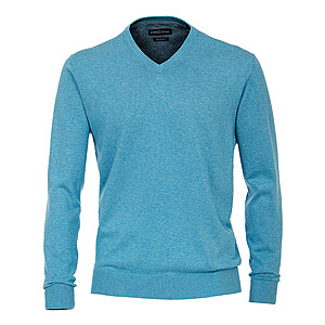 Casa Moda | Pullover mit V-Ausschnitt | Pima-Cotton | Hellblau