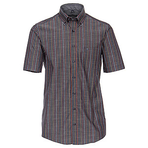 Casa Moda | Sommerhemd | Baumwolle | Button down Kragen | Blau Streifen
