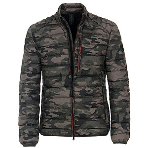 Casa Moda | Stepp-Jacke | 2-Wege-Reiverschluss | Oliv camouflage