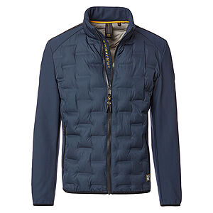 Casa Moda | Steppjacke im Material-Mix | Stepp mit Softshell | Marine