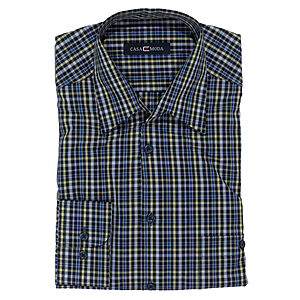 CasaModa |&nbsp;Allround Hemd | Langarm | Vario-Kragen | Blau Karo